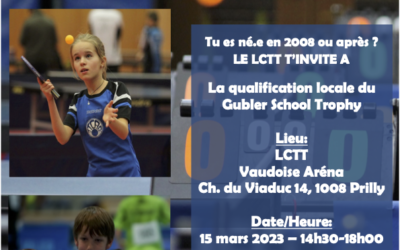 Qualification locale du Gubler School Trophy 2023 au LCTT