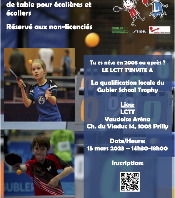 Qualification locale du Gubler School Trophy 2023 au LCTT