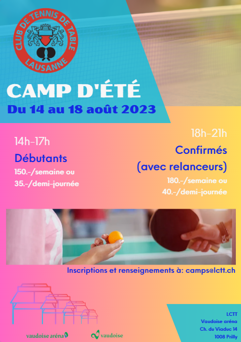 CAMP D’ÉTÉ 2023