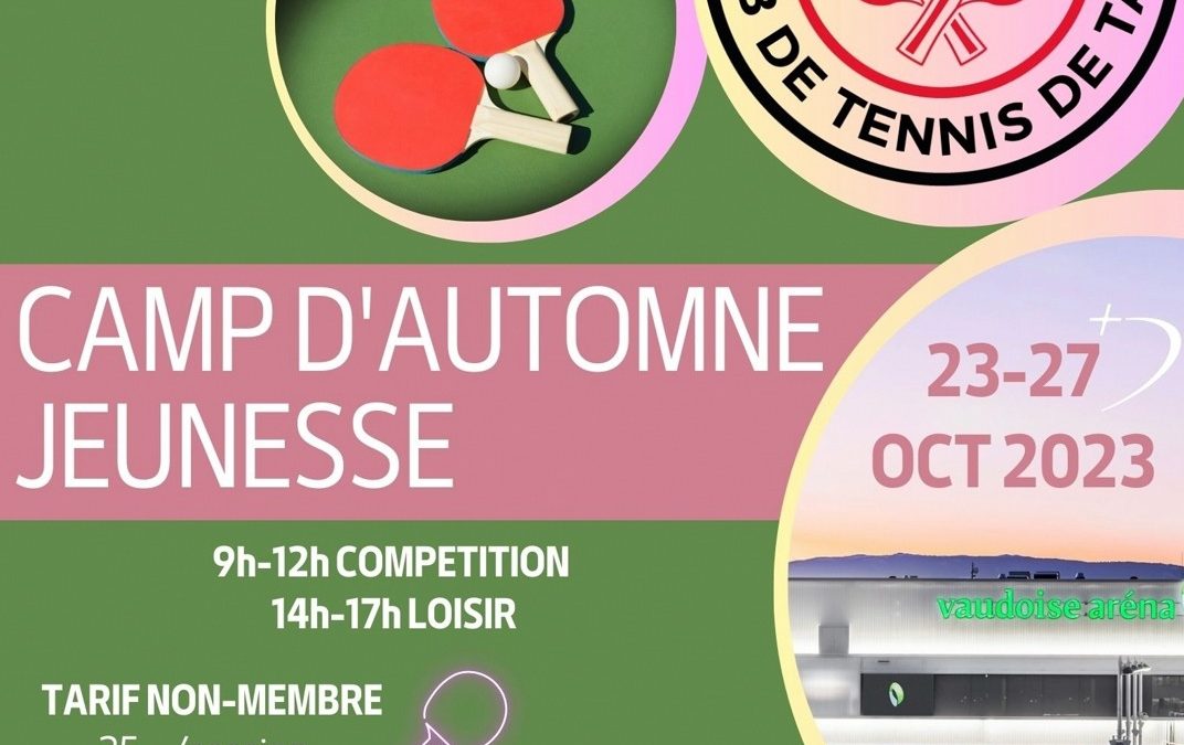 Camp d’automne jeunesse 2023 !