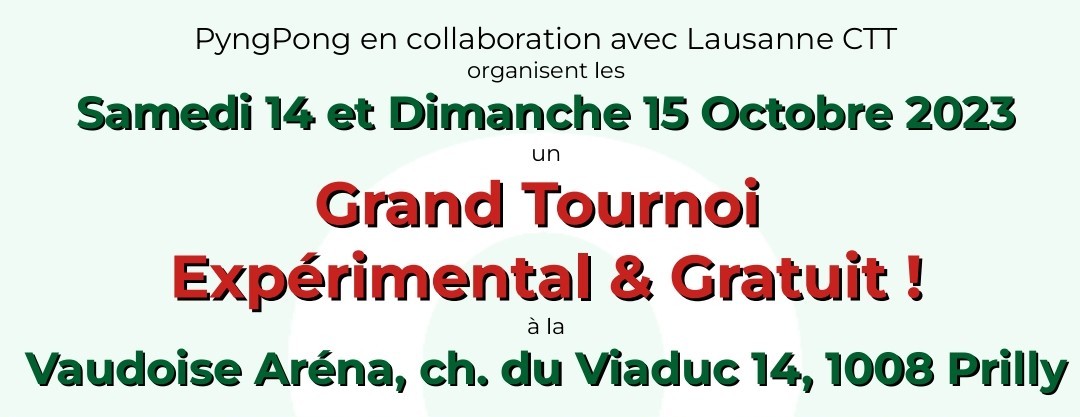 Grand tournoi expérimental