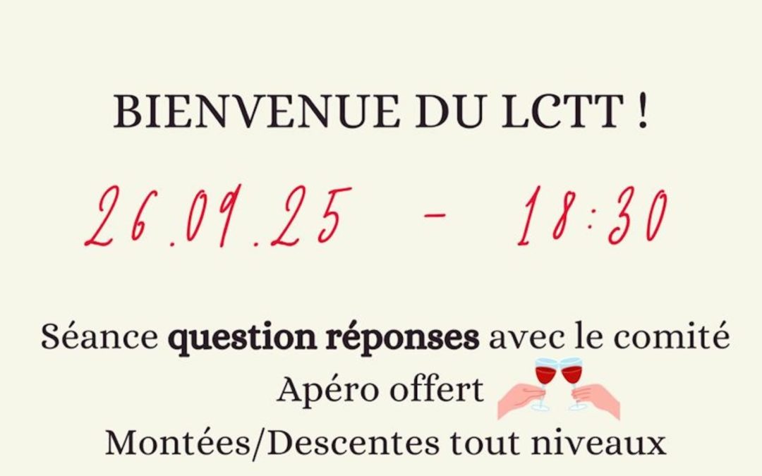 Apéro de bienvenue LCTT